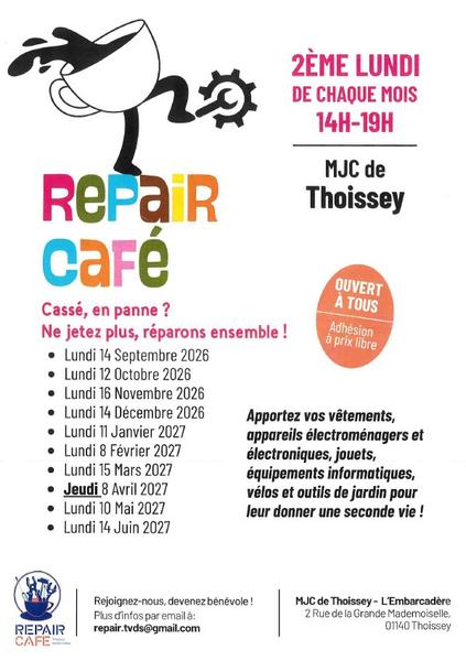 REPAIR CAFÉ Thoissey Val de Saône